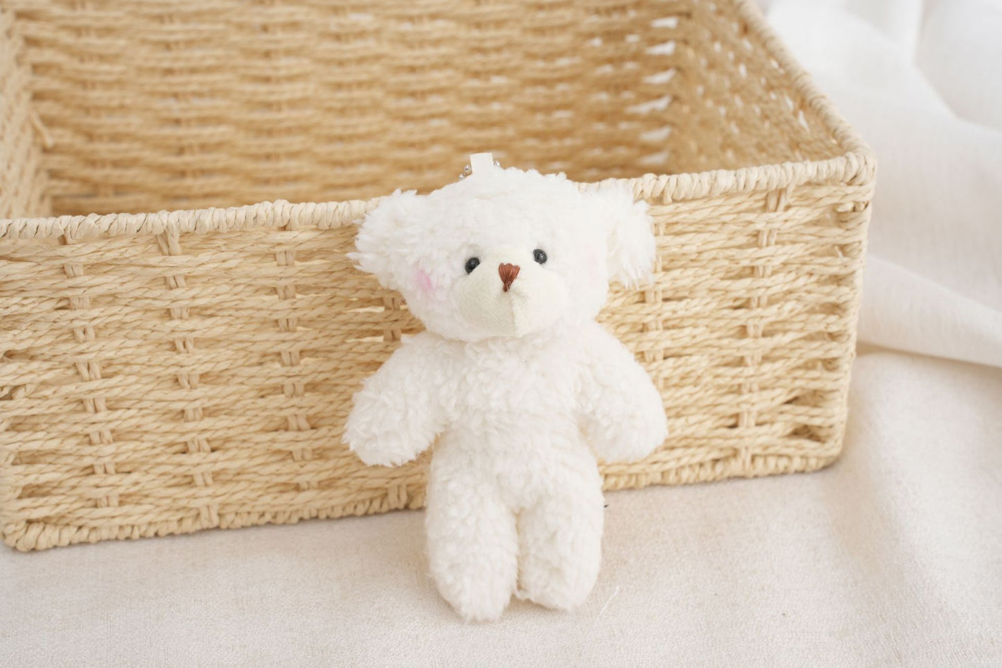 Bear & Bunny Plush Keychain