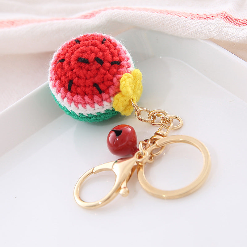 Wool Fruit Keychain