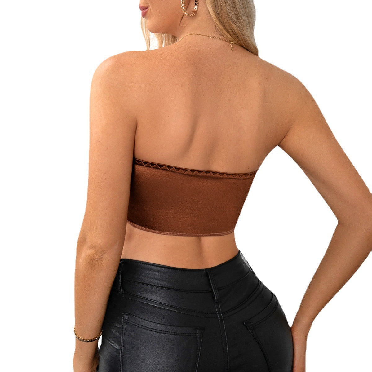 Dark Brown Corset Top