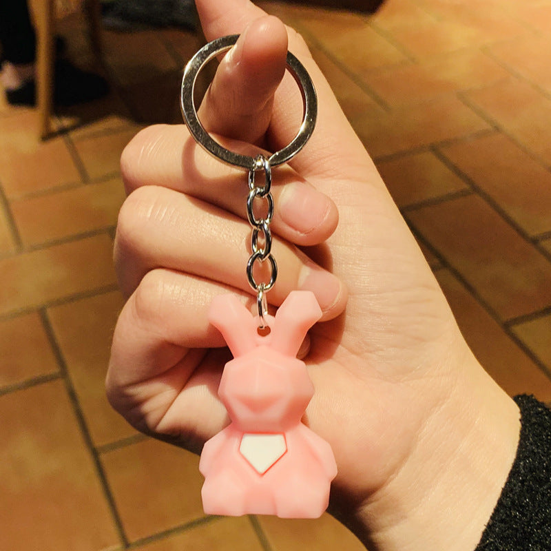 Geometric Animal Keychain