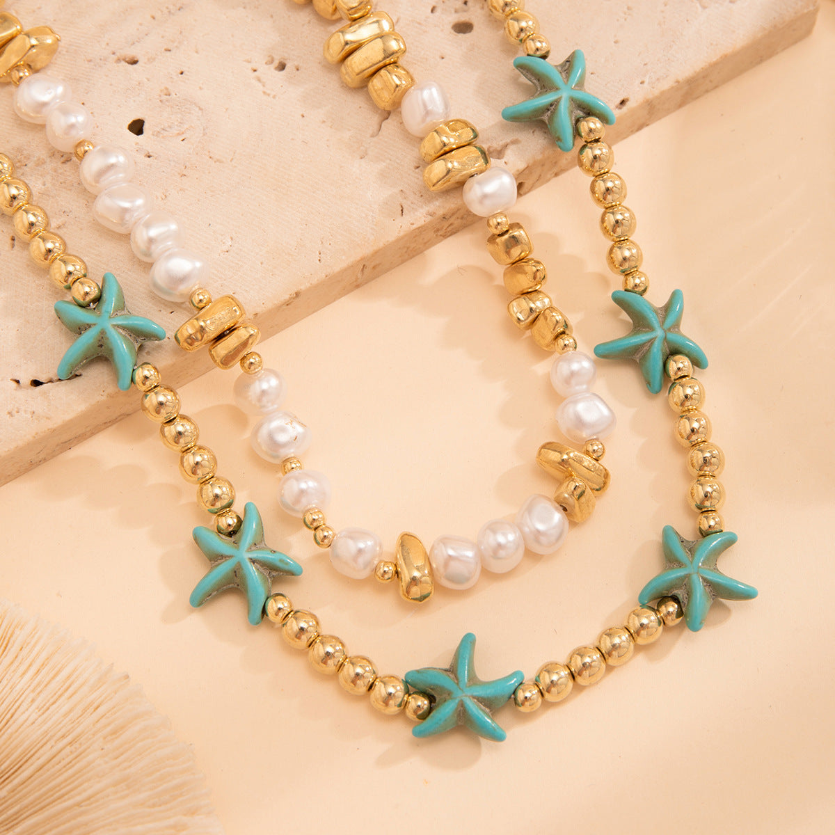 Starfish & Shell Necklace