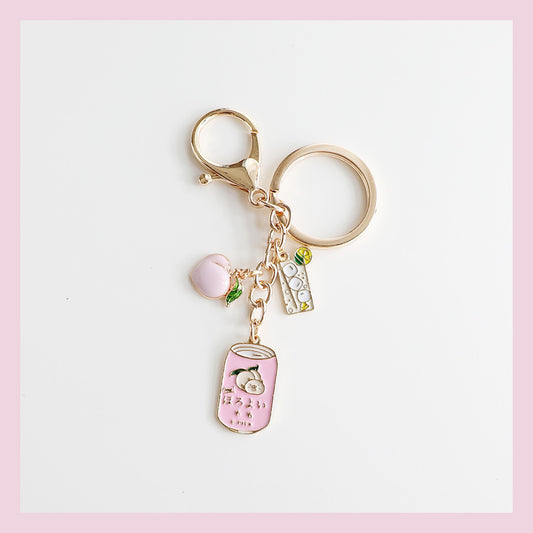 Pink Soda Can Keychain