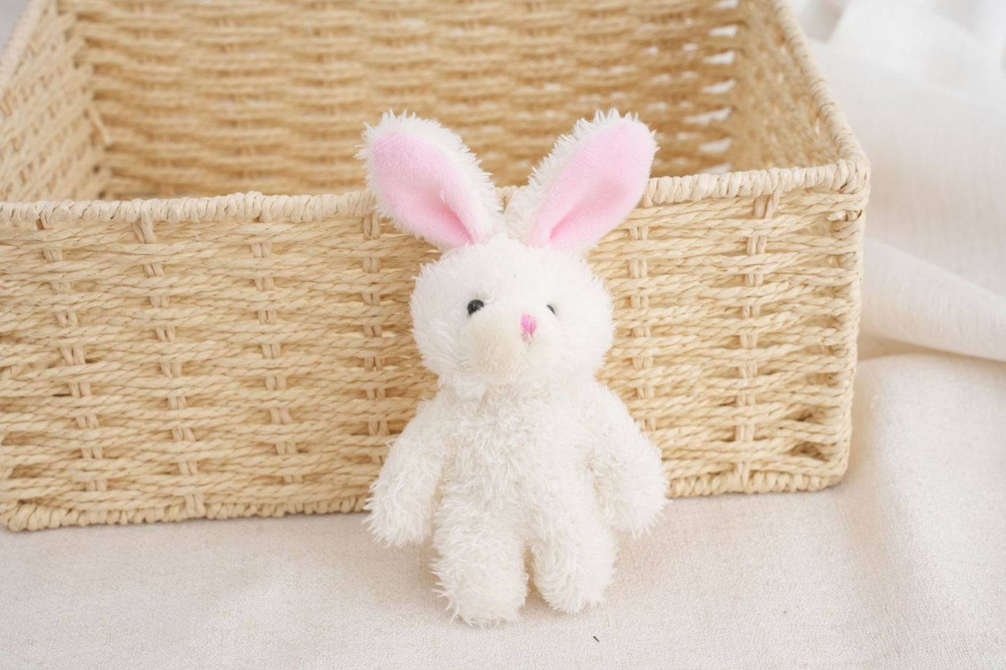 Bear & Bunny Plush Keychain