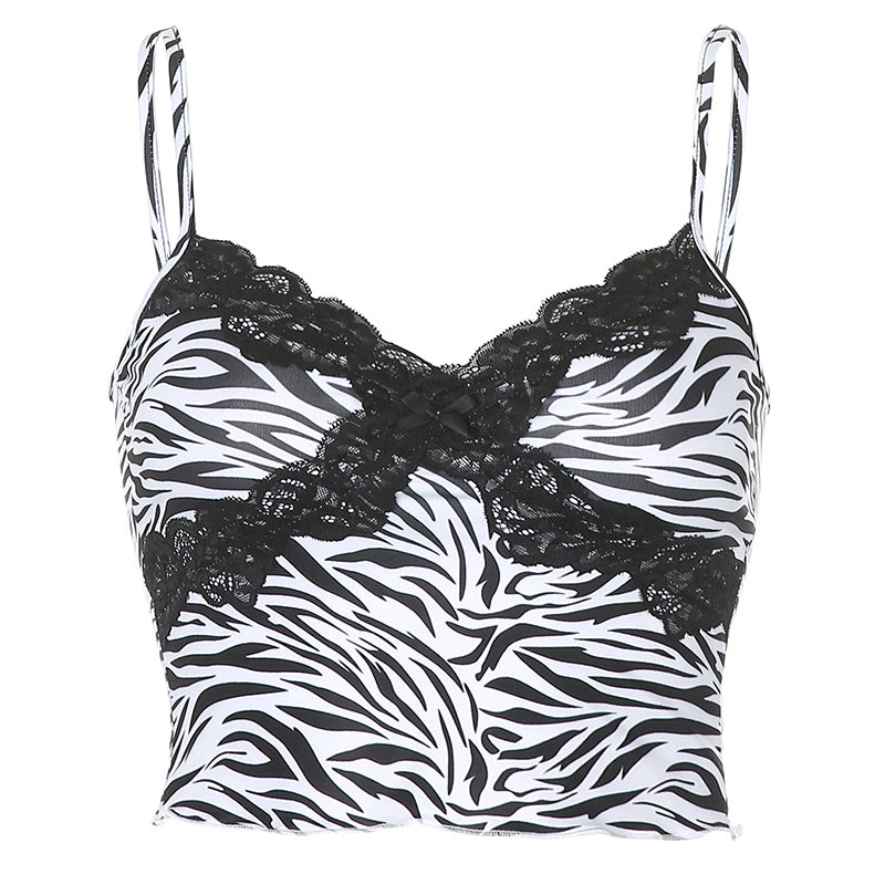 Zebra Print Crop Top