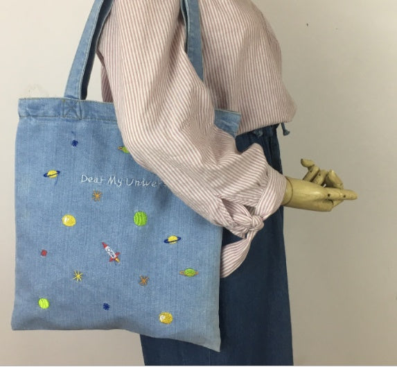 Denim Jeans Inspired Tote Bag