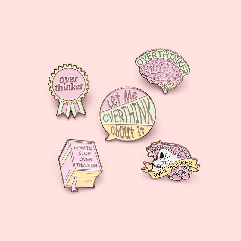 Overthinking Brooch