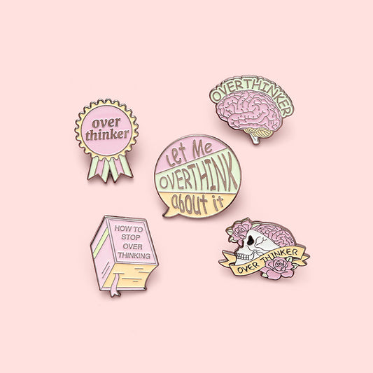 Overthinking Brooch