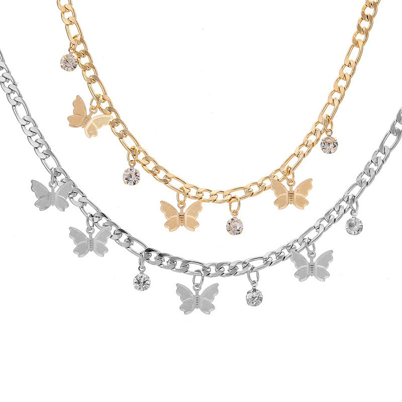 Butterfly Necklace | Silver & Gold