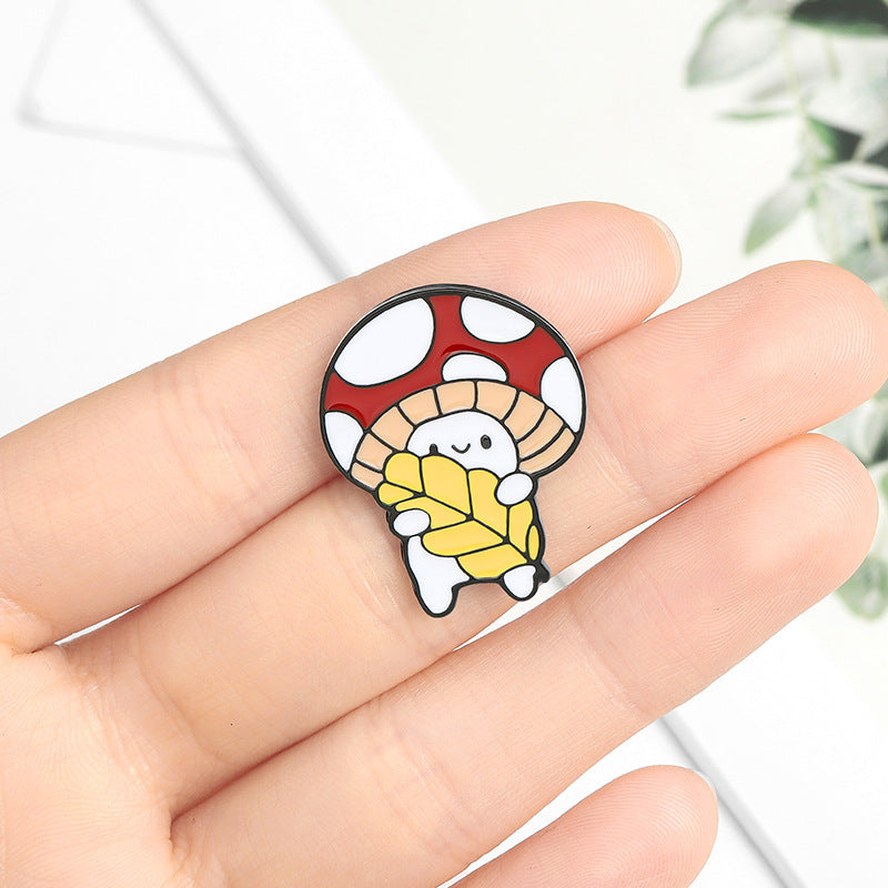 Mushroom Brooch