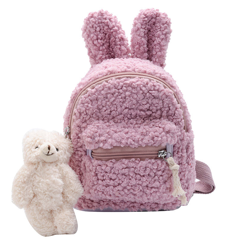 Bunny Ears Plush Backpack