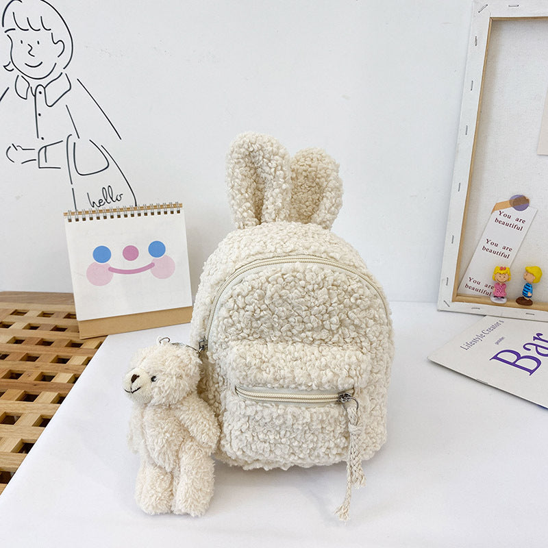 Bunny Ears Plush Backpack