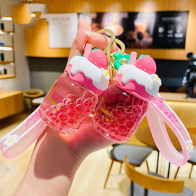 Strawberry Jar Keychain