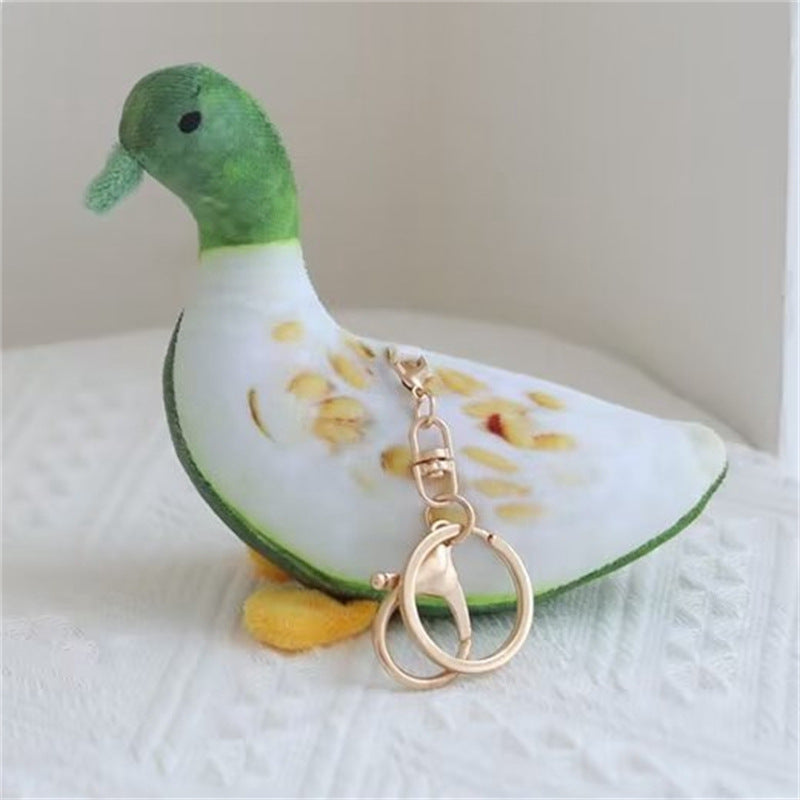 Cat, Duck, & Elephant Plush Keychain