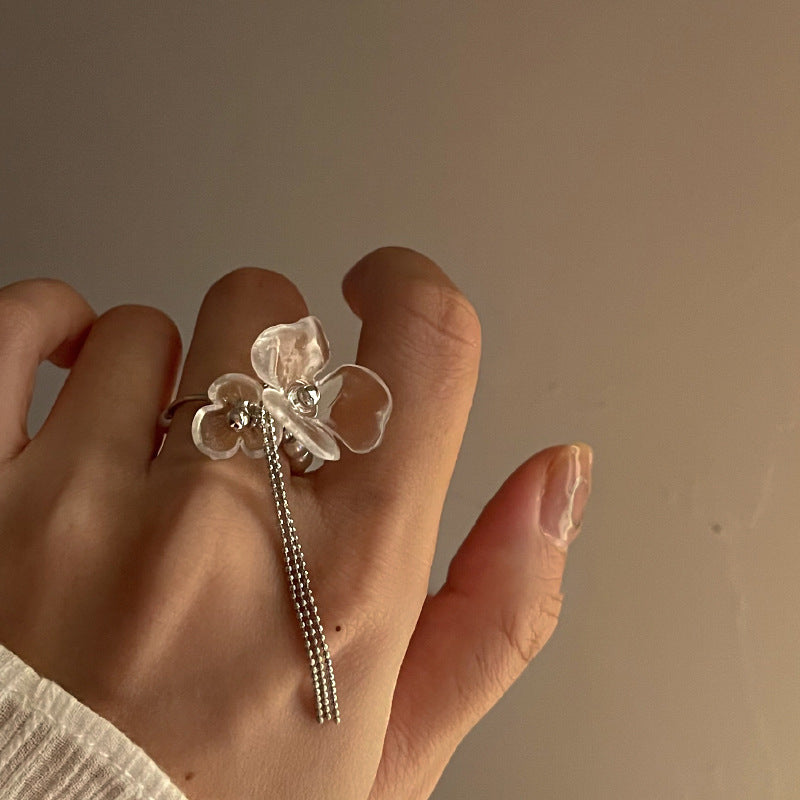 Floral Silver Ring