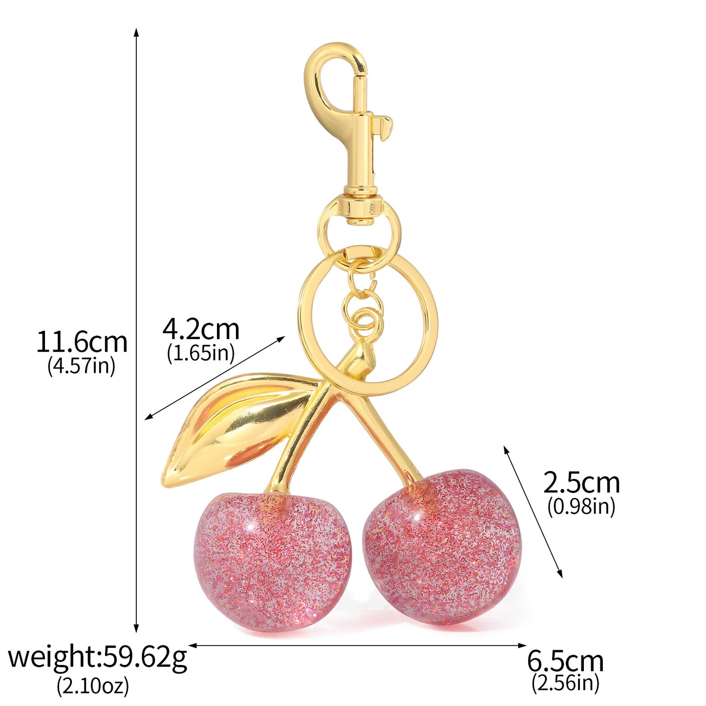 Viral Cherry Keychain