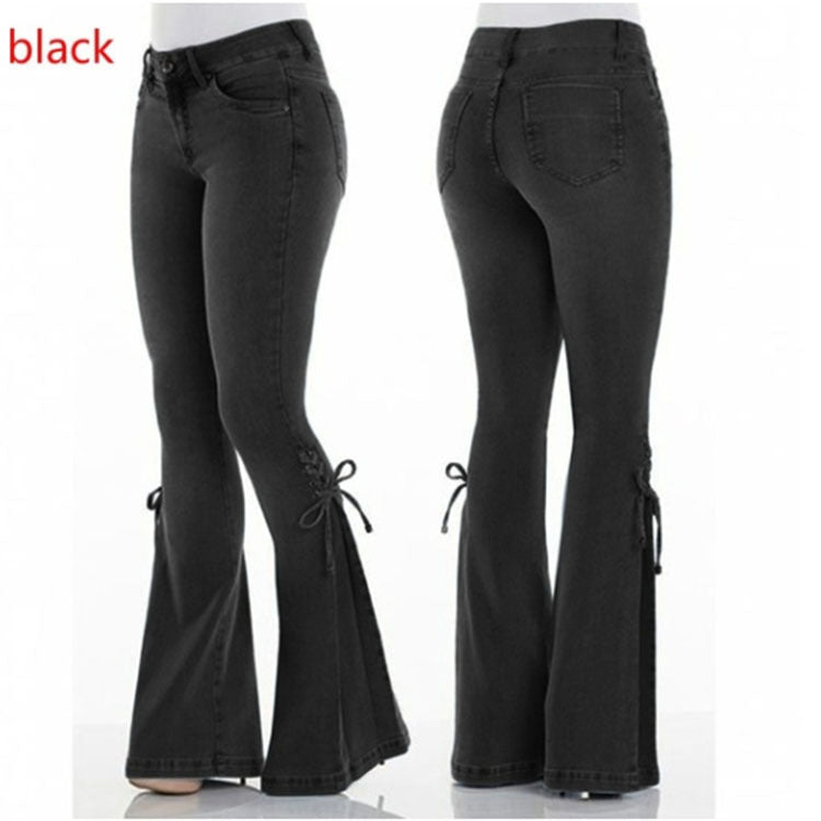 Mid-Waist Bootcut Jeans