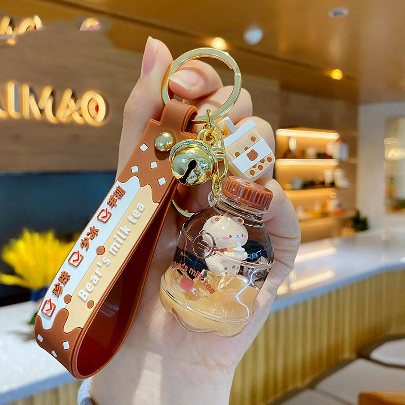Boba & Soda Brown Keychain