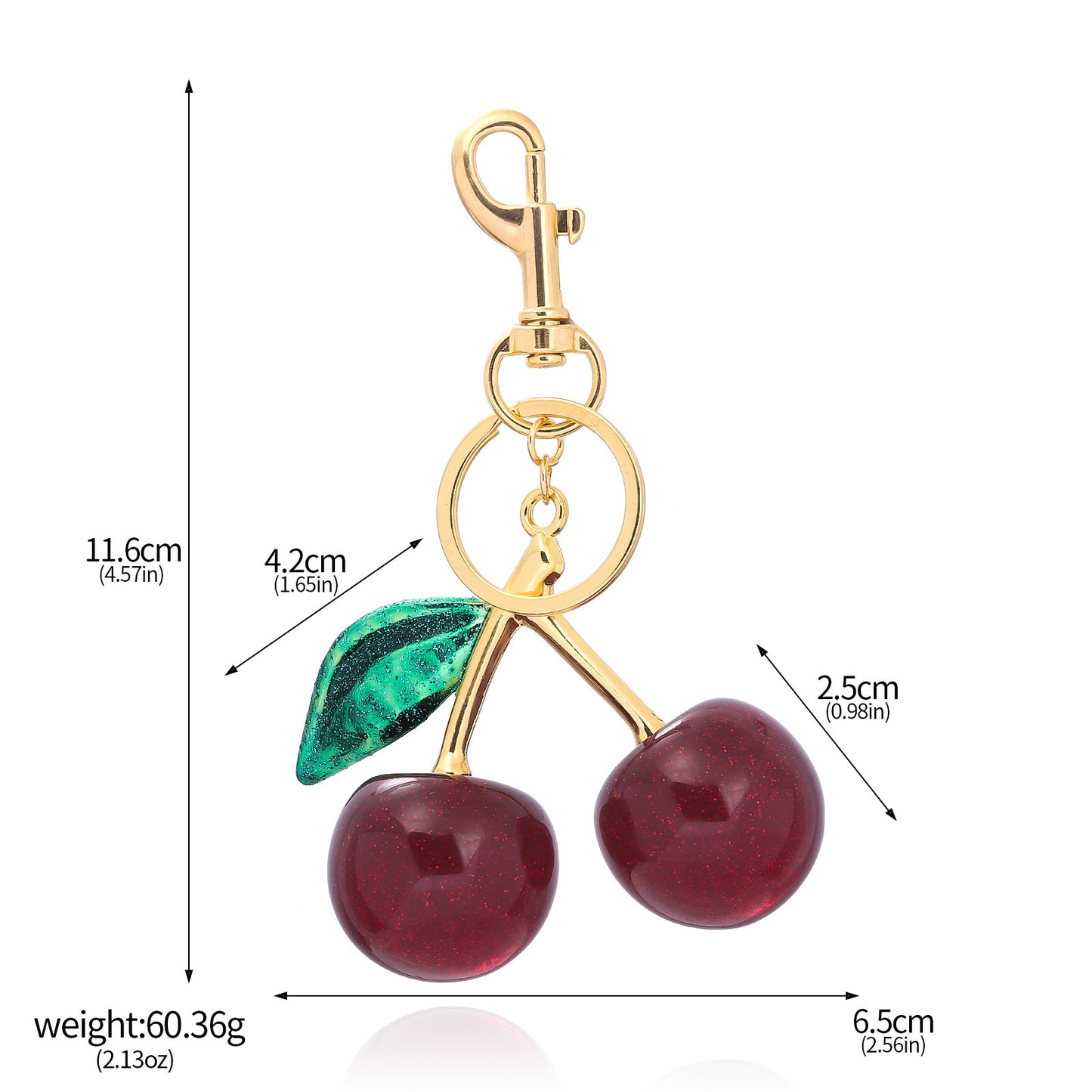 Viral Cherry Keychain