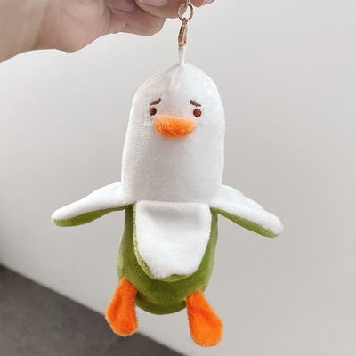 Cat, Duck, & Elephant Plush Keychain