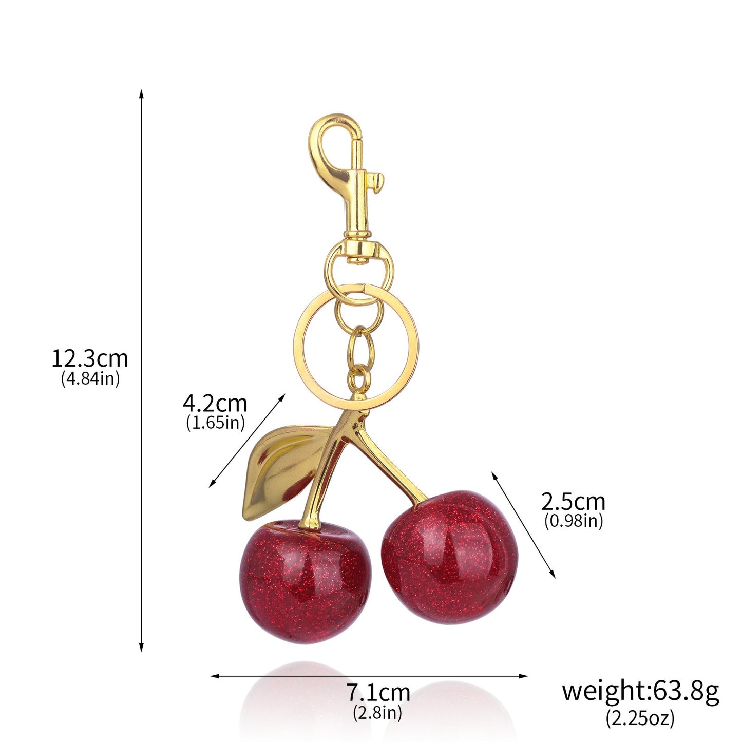 Viral Cherry Keychain