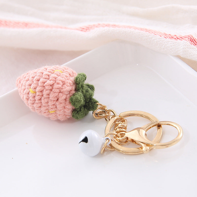 Wool Fruit Keychain