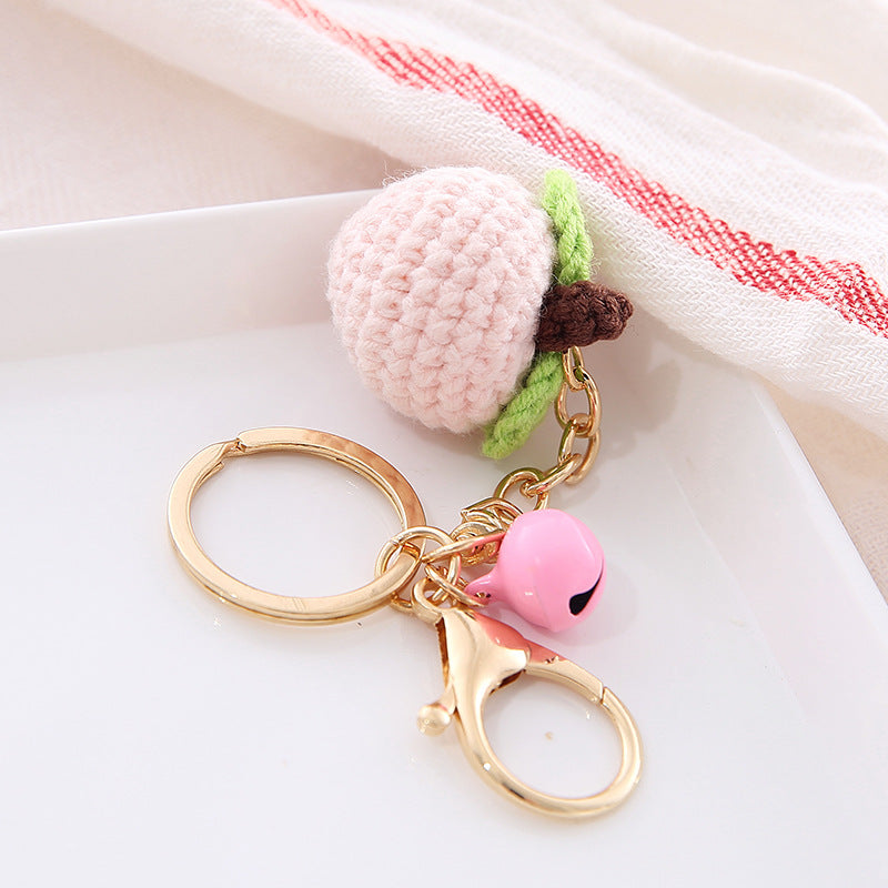 Wool Fruit Keychain