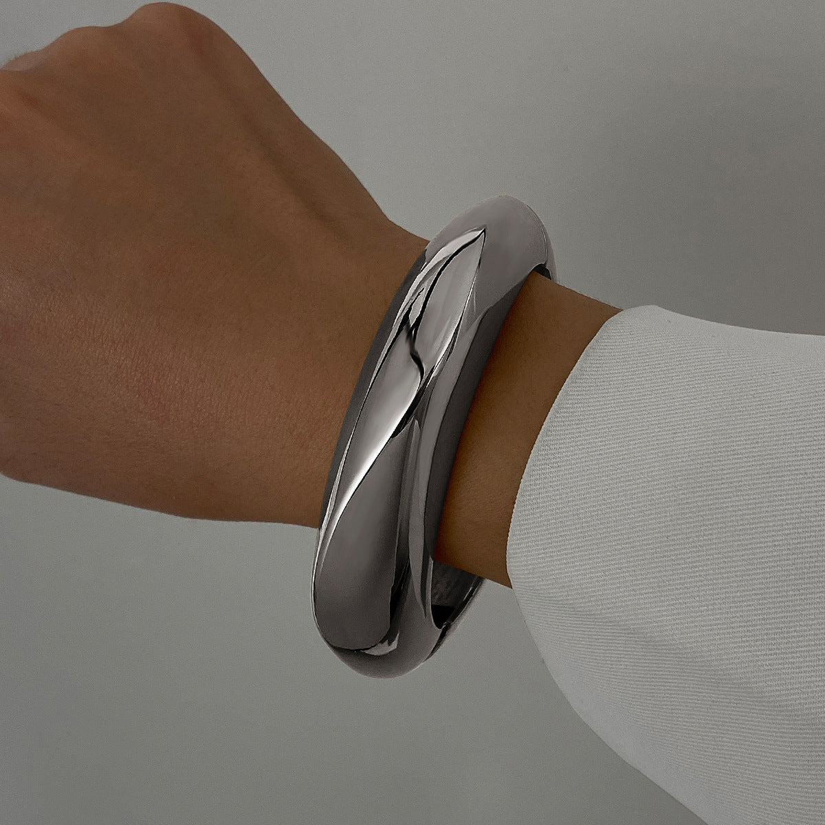 Glossy Gold & Silver Bracelet