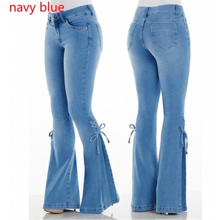Mid-Waist Bootcut Jeans