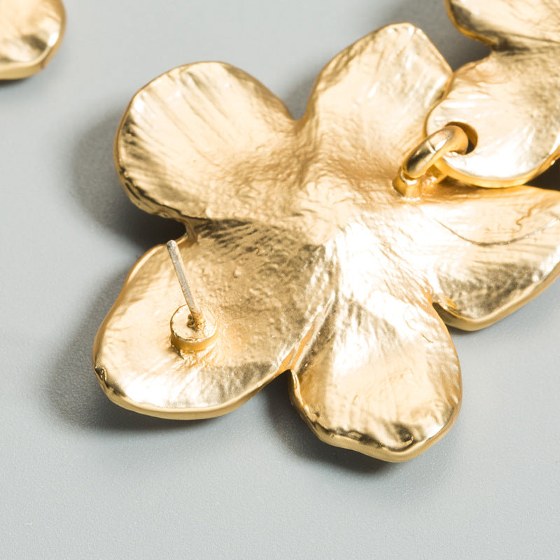 Golden Flower Earrings