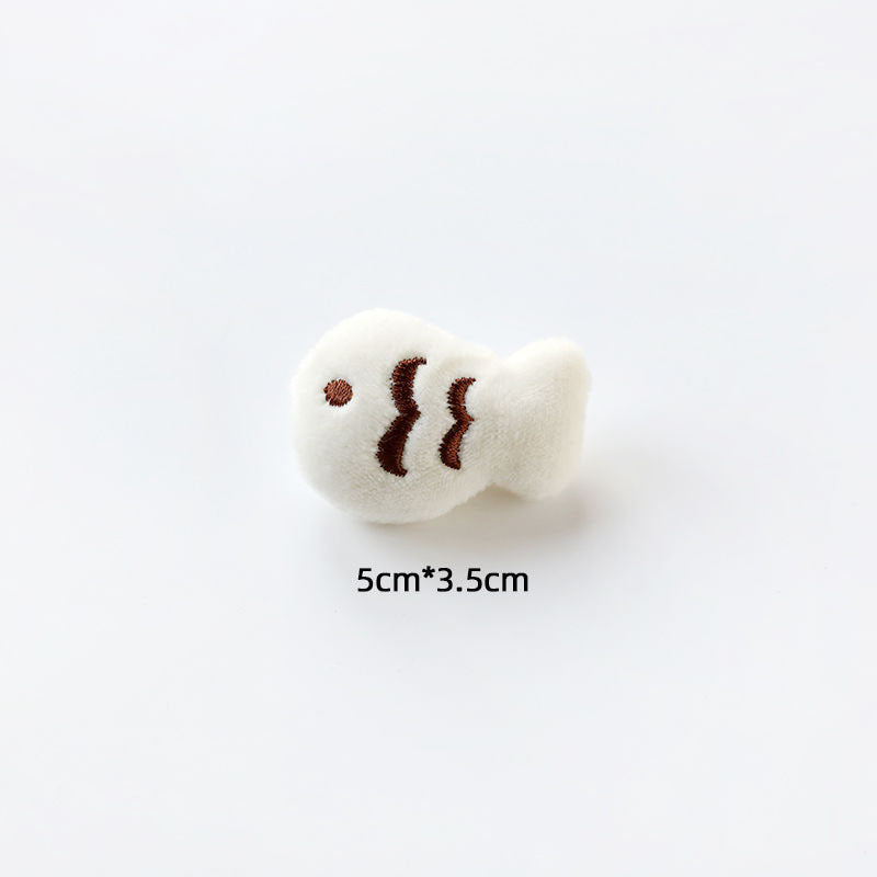 Cats & Fish Plush Brooch