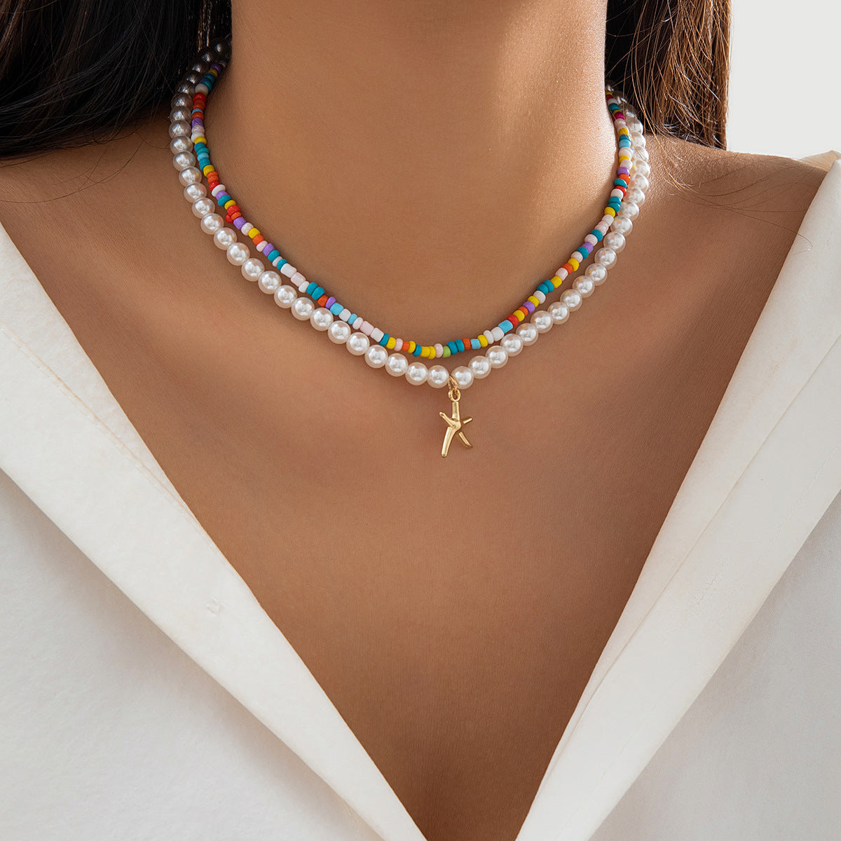 Starfish & Shell Necklace