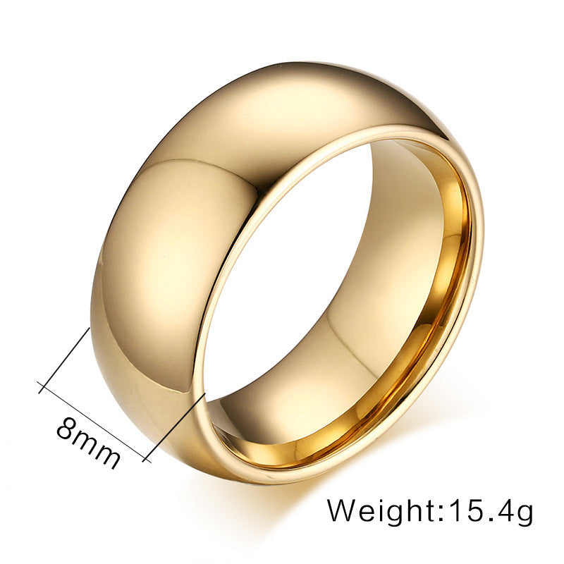 Simple Golden Glossy Rings