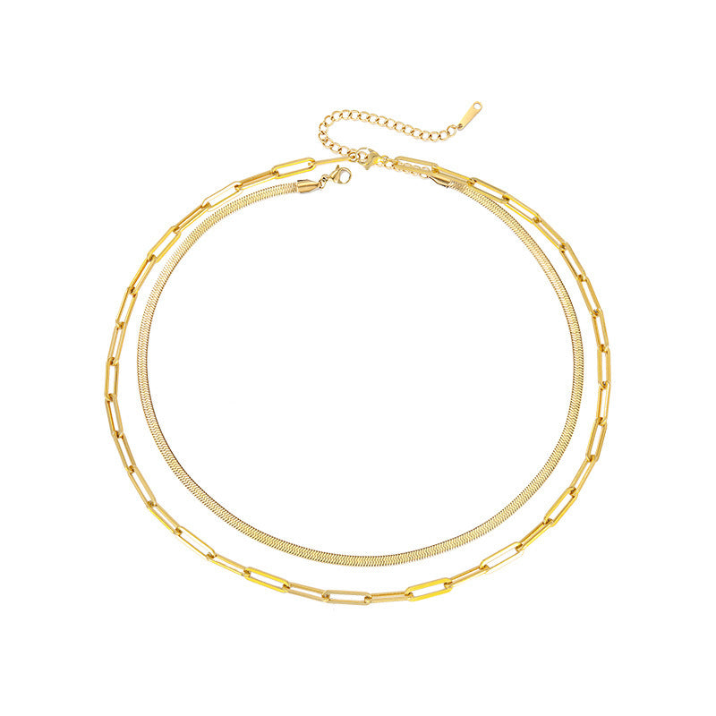 Double Layered Necklace | Gold | Silver | RoseGold