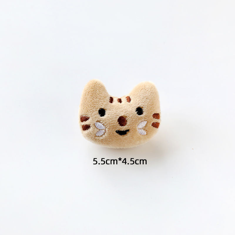 Cats & Fish Plush Brooch