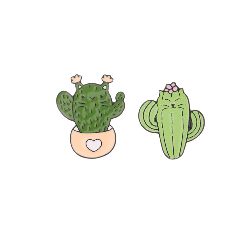 Cactus Cats Brooch