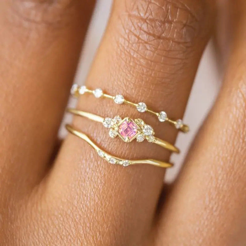 3pc Gold Ring Set | Also in White Gold