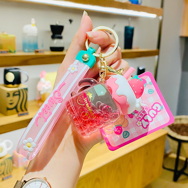 Strawberry Jar Keychain