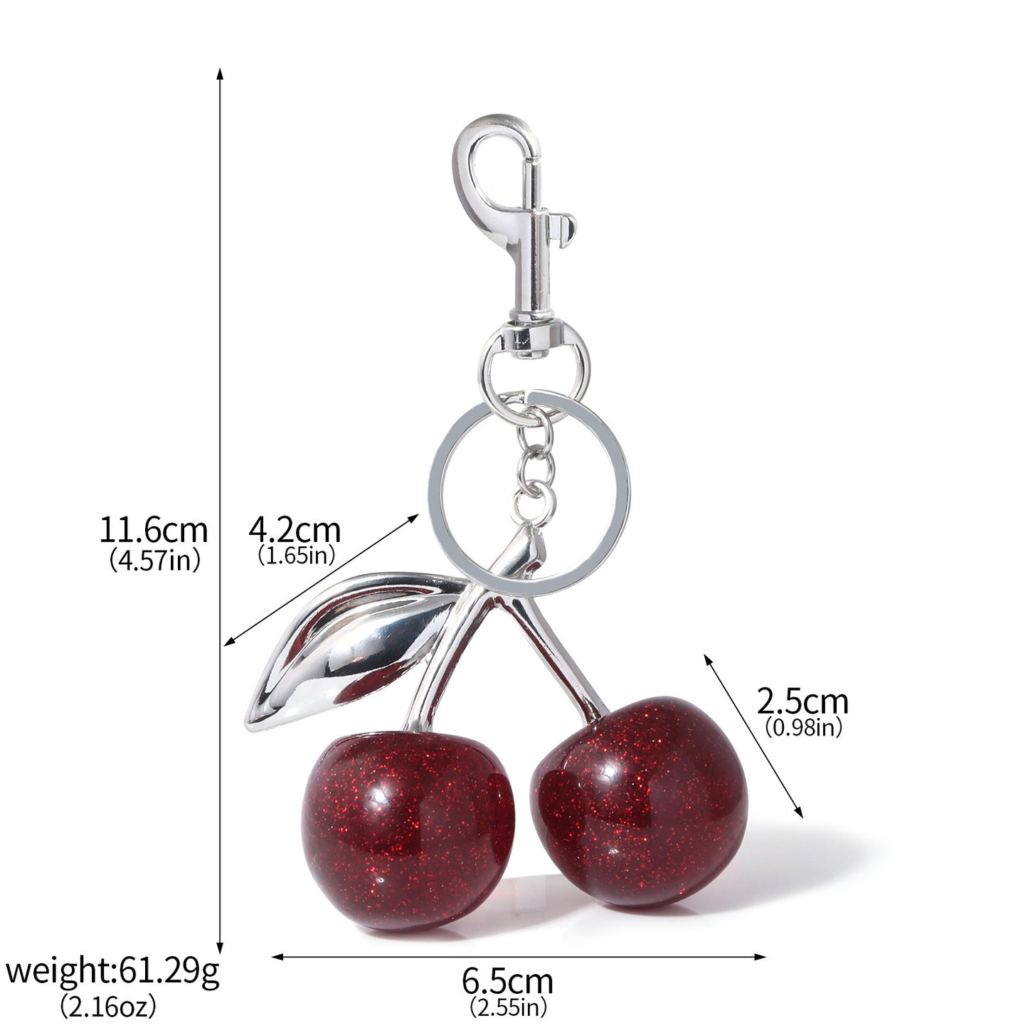 Viral Cherry Keychain