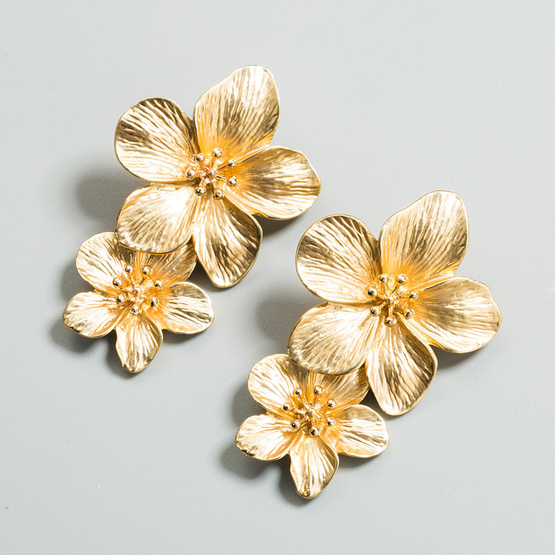 Golden Flower Earrings