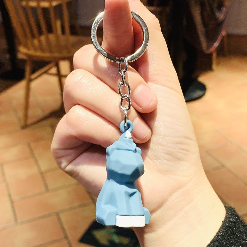 Geometric Animal Keychain