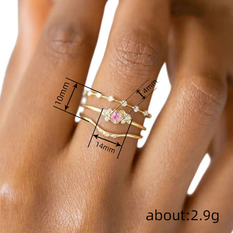 3pc Gold Ring Set | Also in White Gold