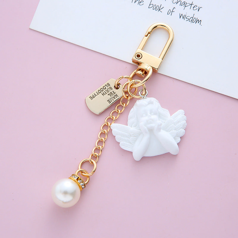 Baroque Angel Keychain