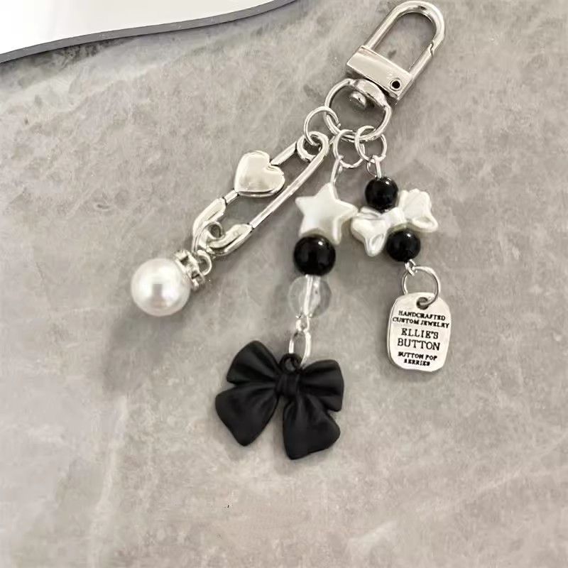 Bow-Knot Beaded Keychain