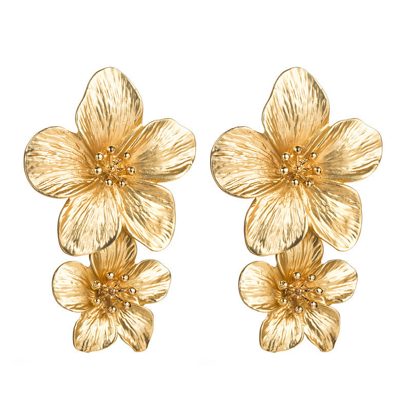 Golden Flower Earrings