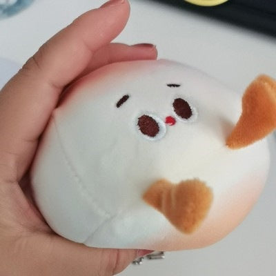 Cat, Duck, & Elephant Plush Keychain