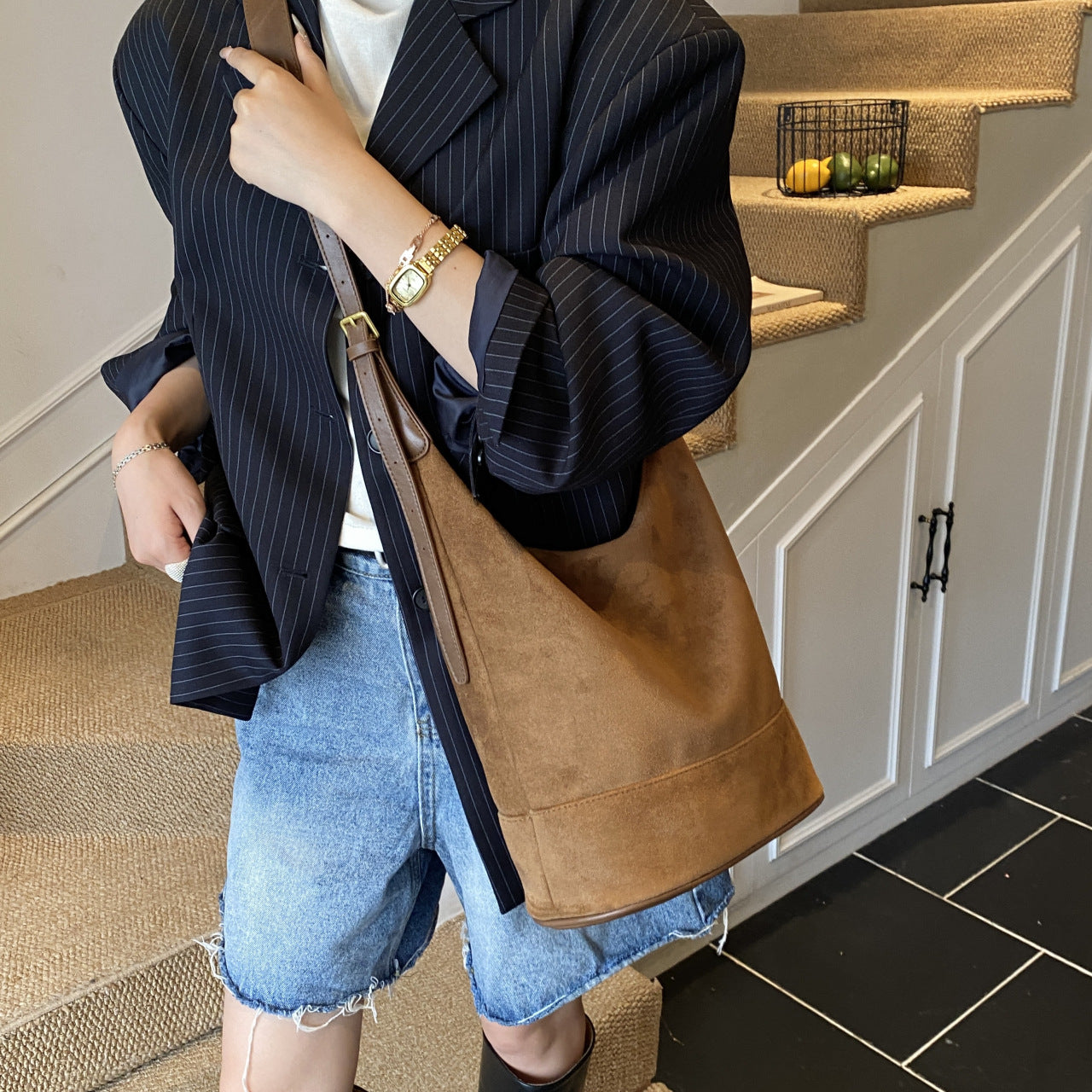 Leather Vintage Tote Bag
