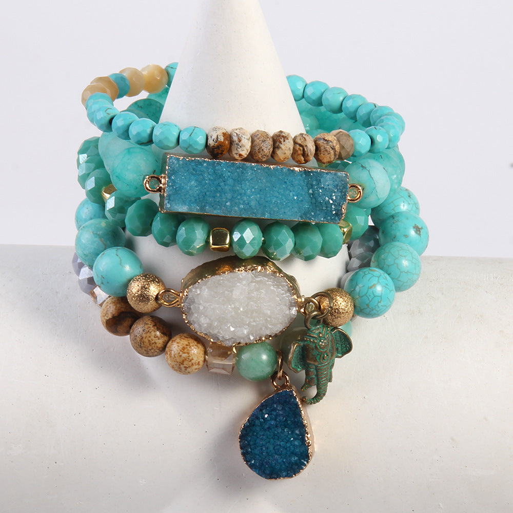 Crystal Cluster Bracelet