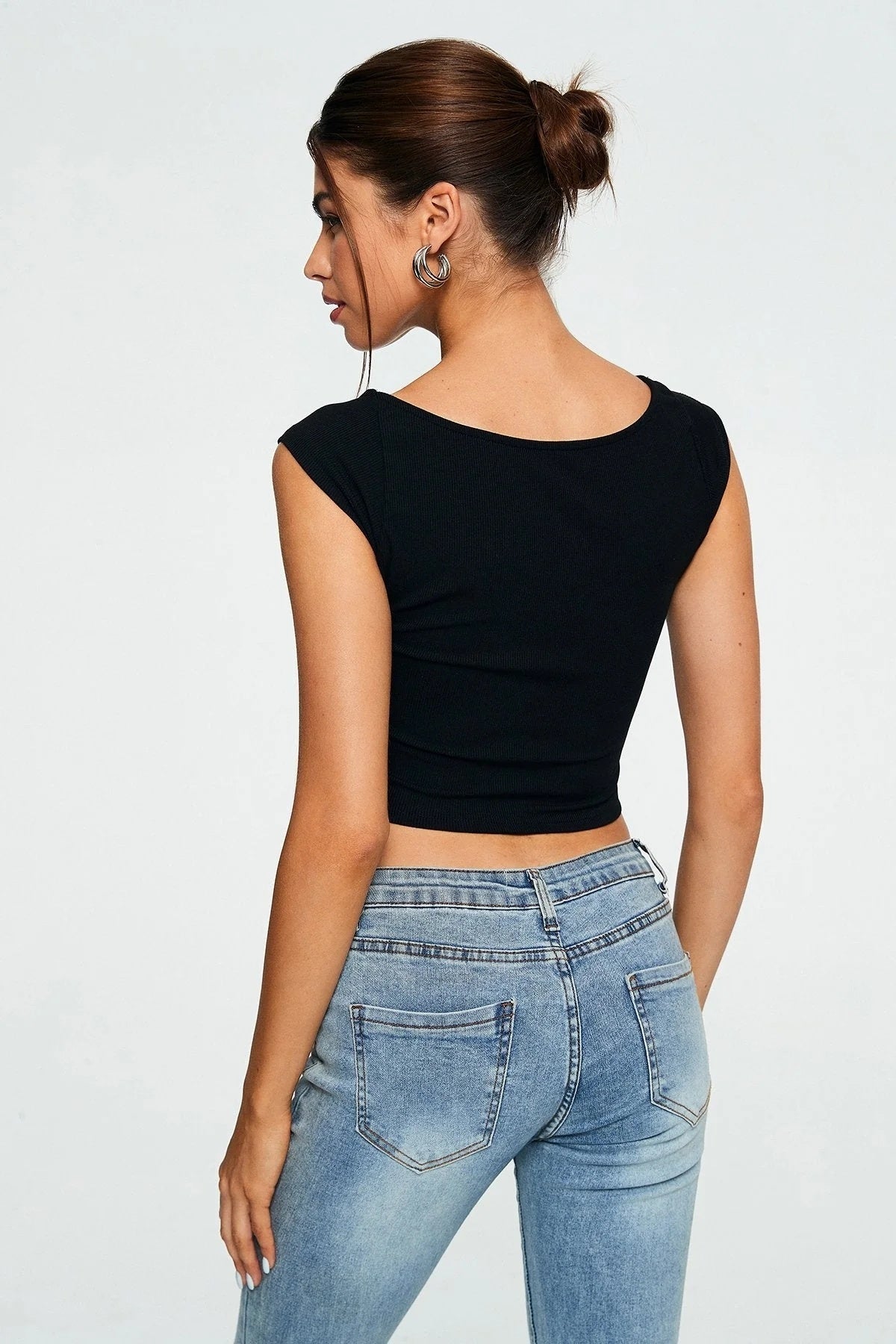 Ribbed Sleeveless Crop Top