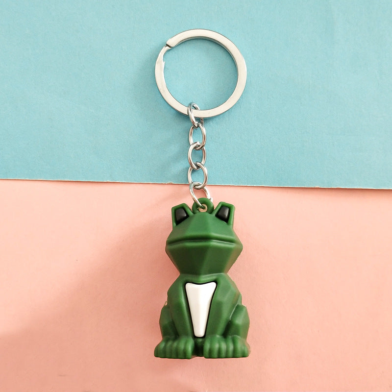 Geometric Animal Keychain