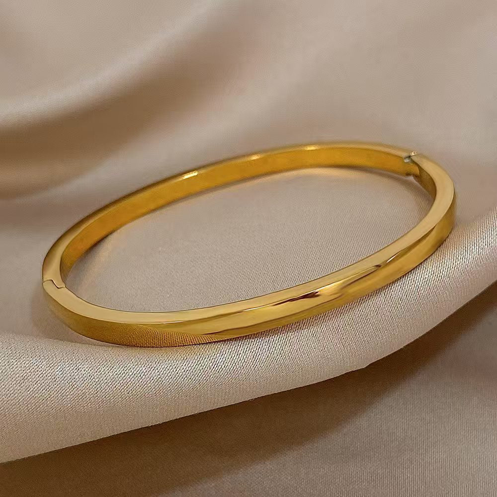 Glossy Gold & Silver Bracelet